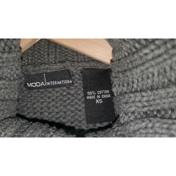 Victoria's Secret Gray Tunic Turtleneck Sweater with Removable Belt - Size XS - Picture 5 of 6